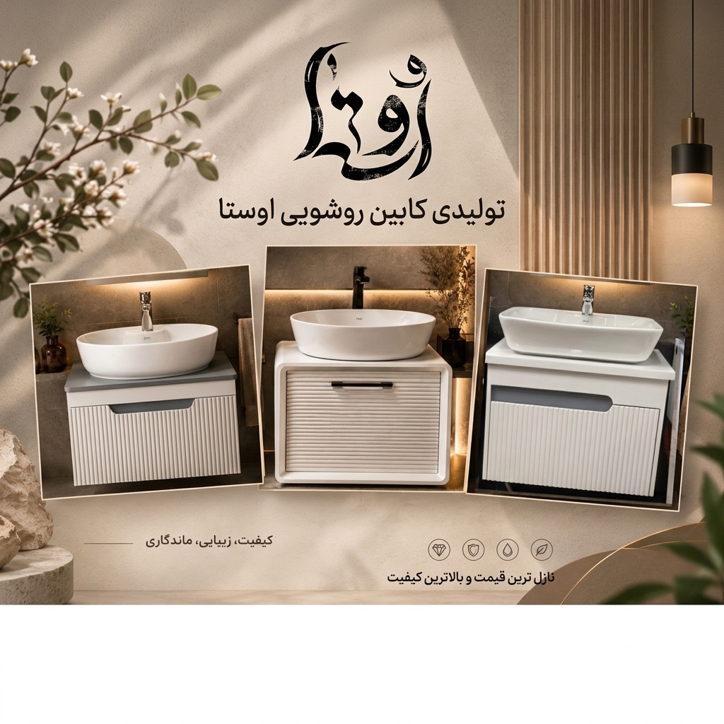 خرید روشویی کابینتی از گروه تولیدی اوستا