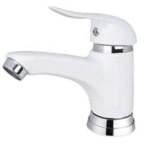 شیر روشویی سفید کروم ندا طوفان فلز