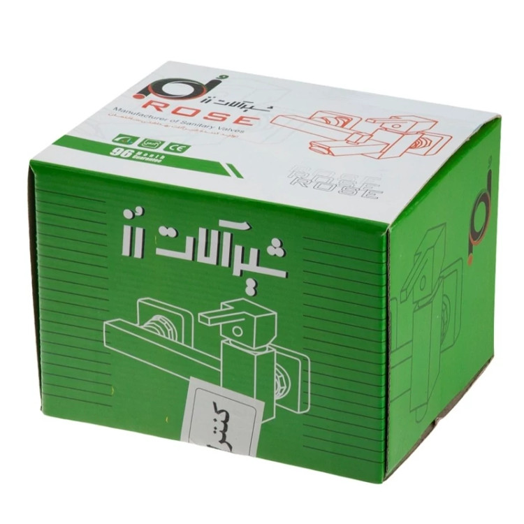 شیر حمام شیرالات رز مدل هلن طلایی تنه سنگین و تمام برنجی (پس کرایه)