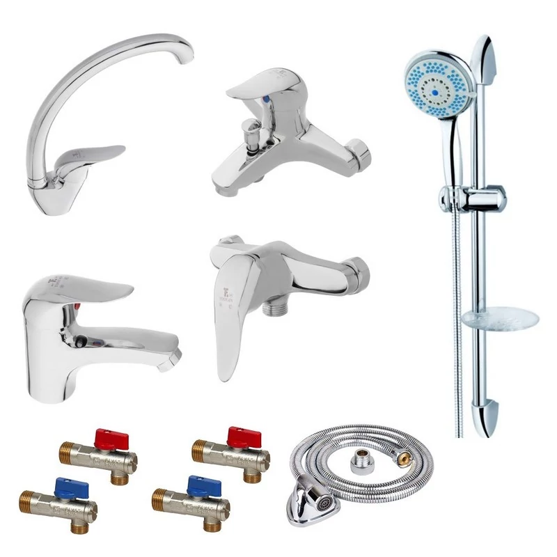 ست شیرآلات طوفان فلز مدل ندا مجموعه 10 عددی (پس کرایه)