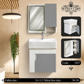 کابینت روشویی pvc دیواری مدل ارسس سایز 50