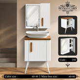 کابینت روشویی pvc مدل پایه مخروی