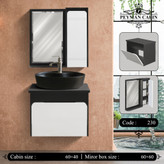 کابین روشویی pvc مدل دوبل 40*60