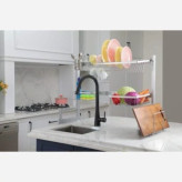 آبچکان رومیزی بالای سینک در ۴ رنگ (مشکی طلایی سفید نقره ای) ضد زنگ برای آشپزخانه