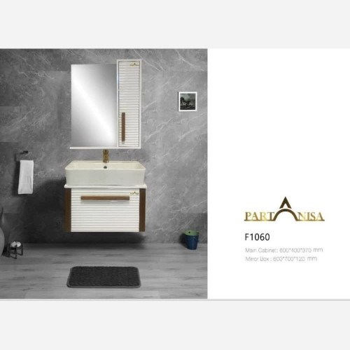 روشویی کابینتی پارتانیسا مشکی کد FEM1060