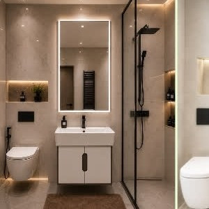 روشویی کابینتی پارتانیسا مدل فیتونیا اکونومی 60 بدنه قهوه ای درب سفید