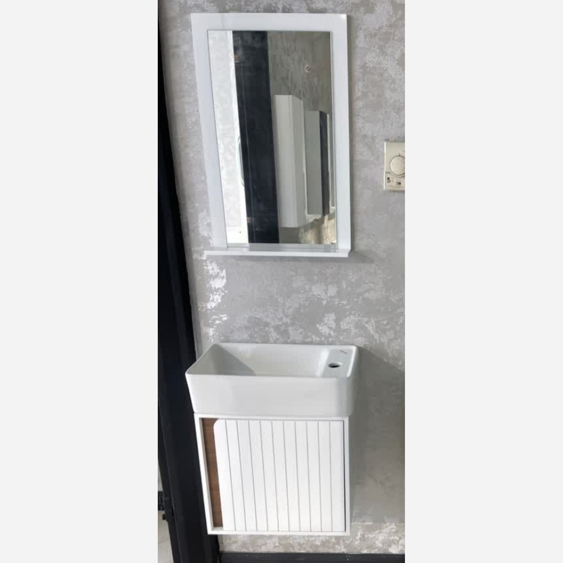 روشویی کابینتی پارتانیسا مدل آلپن اکونومی سفید