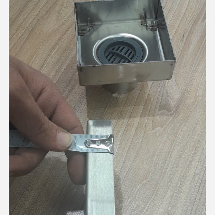 کفشور سنگ خور استیل مدل مربع سایز 10*10