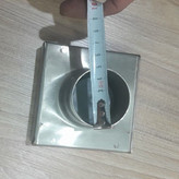 کفشور سنگ خور استیل مدل مربع سایز 10*10