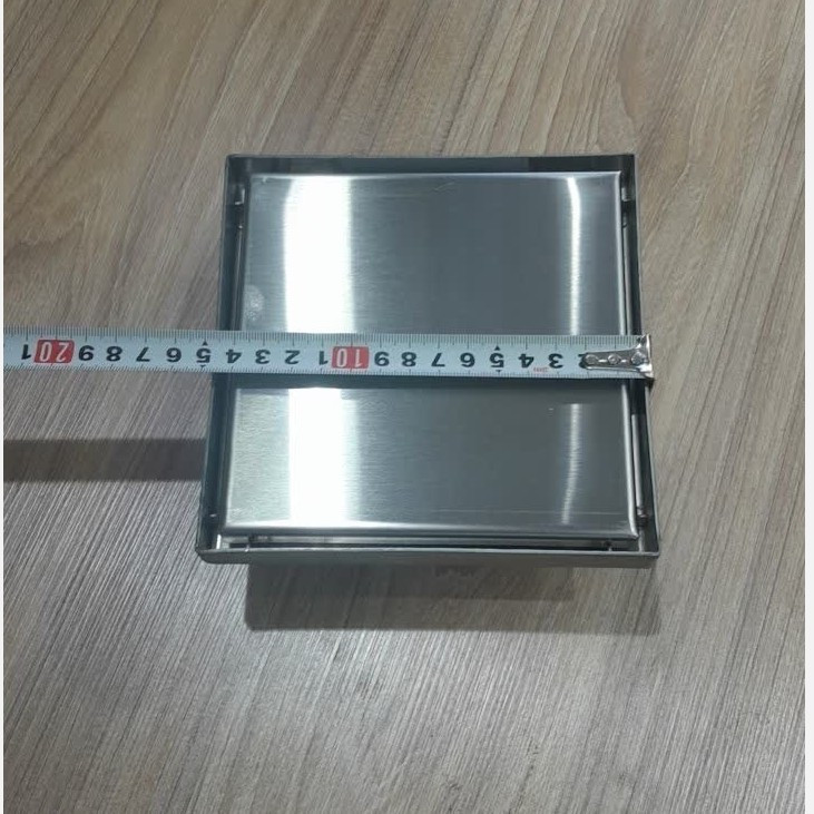 کفشور سرامیک خور استیل مدل مربع سایز 15*15
