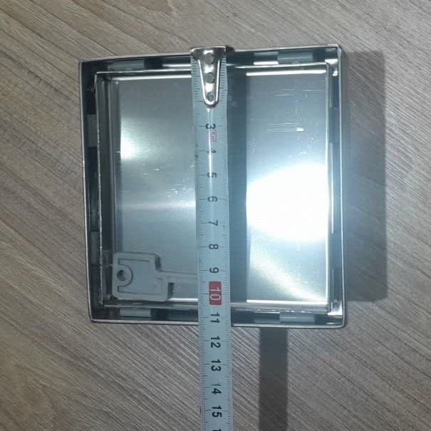 کفشور سرامیک خور استیل مدل مربع سایز 12*12