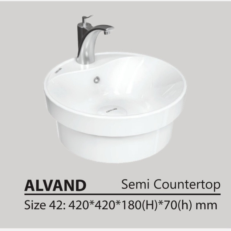 روشویی روکابینتی چینی کرد مدل الوند semi countertop