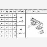 سبد آبچکان آیتین مدل پشت پنجره ای سفید و مشکی