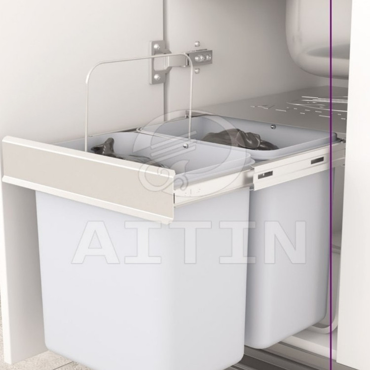 سبد ریلی کابینت آیتین مدل سطل زباله دو مخزن کد 330