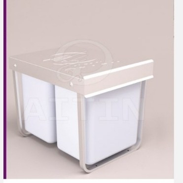 سبد ریلی کابینت آیتین مدل سطل زباله دو مخزن کد 330