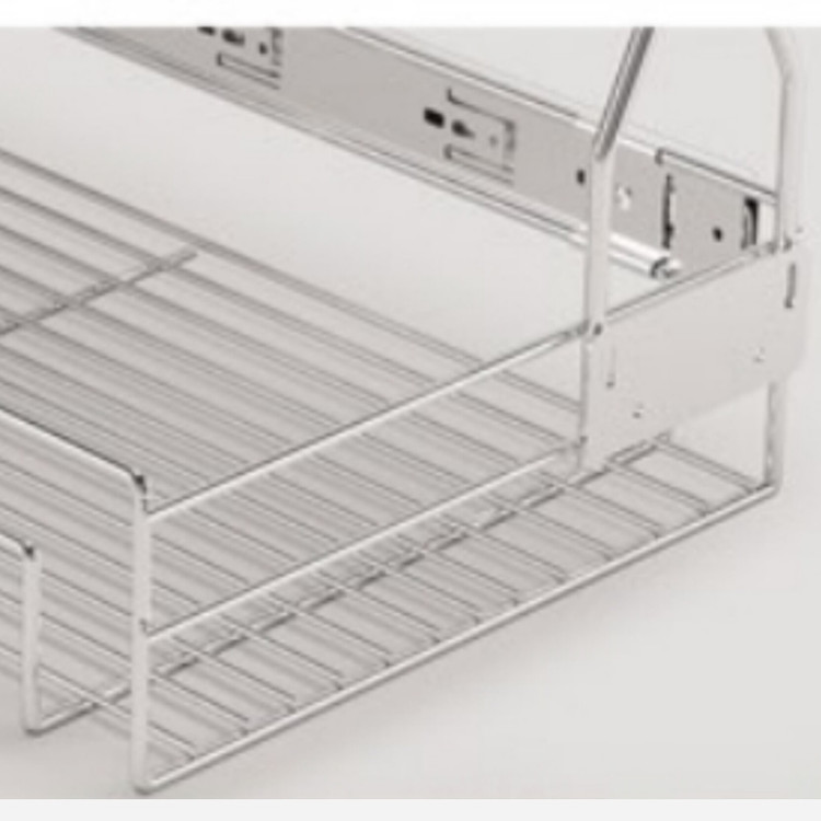 سبد ریلی کابینت آیتین مدل مواد شوینده ریل پهلو با قابلیت نصب درب و پایه دار