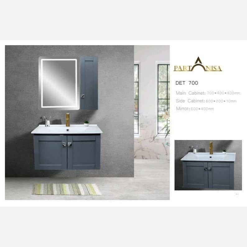 روشویی کابینتی پارتانیسا مدل دافنه 70 طوسی کد DET 700