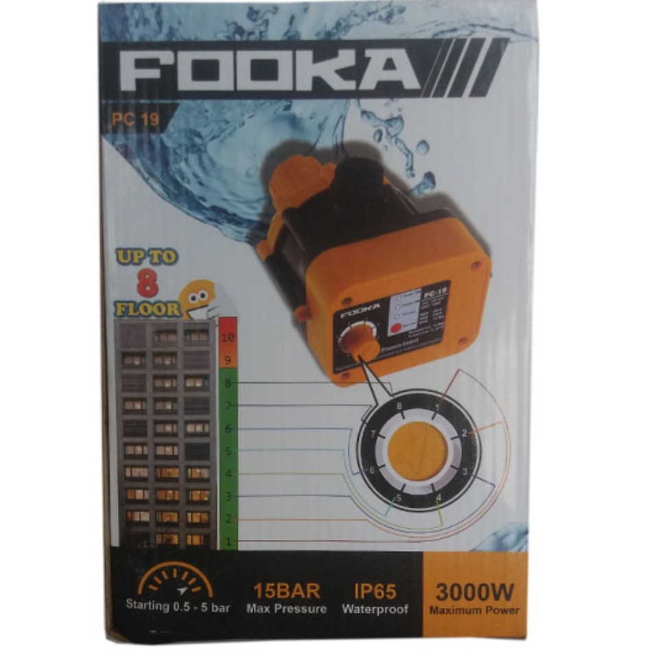 ست کنترل پمپ آب فوکا مدل FOOKA PC19